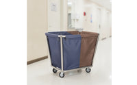 Divided Laundry Cart Stainless Steel Laundry Cart with Wheels Commercial for Housekeepers