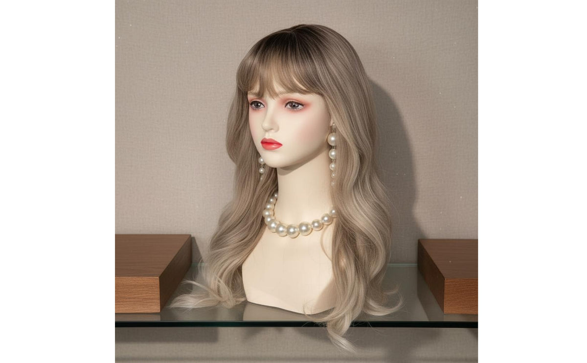 Cosplay Head Model Live Stream Prop True-to-Life Mannequin Head Life Size for Salon Owners, Photo Photography