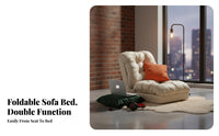 Space-Saving Tatami Design Sofa Bed Multi-Functional Foldable Floor Sofa Bed Double-Layer Padding Padded Tatami Lounger No Assembly Required for Students, Young Adults, Small Apartment, Bedroom, Dorm Room, Reading Nook