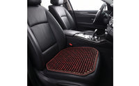 Ventilated Beaded Seat Cushion Cooling Wood Beaded Seat Cushion Anti-Slip Cool for Drivers, Office Workers