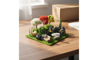 Dollhouse Courtyard Decoration Kit Resin Material Miniature Garden Decoration Kit Tiny Landscape Accessories Great Gift