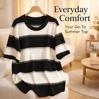Oversized T Shirts for Women in Viscose Fiber for Summer Wear, Plus Size Tops with Loose Fit Casual Design, Ladies Tees with Cooling Comfort