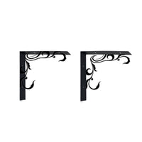 Wall Shelf Brackets Farmhouse Wall-Attached Shelf Brackets Sturdy for Entryway