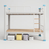 Bunk Bed Frame Space-Saving Bunk Bed Metal Furniture for Students, Teens, Dormitory, Shared Room