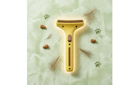 Deshedding Brush Hanging Hole Metal Comb Feline Brush Polished Handle Grooming Tool Stainless Steel