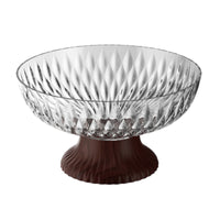 Pedestal Fruit Bowl High Foot Design Pedestal Glass Bowl Elegant Table Decor for Living Room