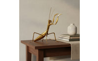 Decorative Gold Creature Figurine Detailed Texture Praying Creature Figurine for Living Room