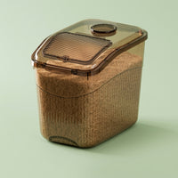 Rice Storage Container with Measuring Cup, Large Cereal, for food cupboard organization, Airtight Dry Bin