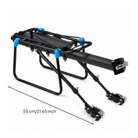 Cycle Rear Rack Disc Brake Compatible Rear Cargo Rack Rapid-Detach for Commuting
