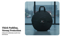 Zippered Pocket Handpan Bag Portable Steel Percussion Drum Bag Zipper Closure Padded Handpan Case