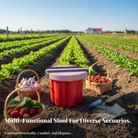 Multi-Functional Portable Picking Stool Labor-Saving Low Profile Farming Stool Long-Lasting for Gardeners, Construction Workers, Harvesting