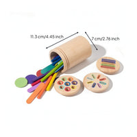 Color Sorting Toy Preschool Color Sorter Shape Sorter Colorful Learning Matching Box Screennon-Digital for Toddlers, Home