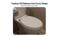 Waterproof Resin Toilet Seat Long-Lasting Slow Close Toilet Seat Easy to Clean Bathroom Fixture Non-Yellowing for Homeowners, Families, DIY Enthusiasts, Restroom, Powder Room, Home