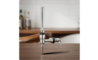 Wall-Mounted Beer Faucet Tapered Spout Bar Fixture Side Inlet