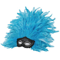costume ball Face Covering Dramatic Feather Face Covering Oversized Feather Headpiece for Theatre