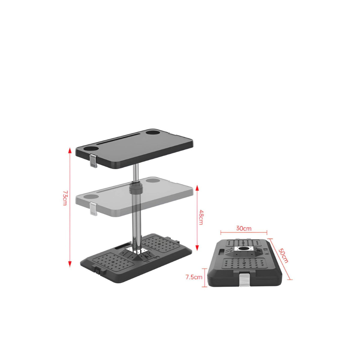 Pneumatic Car Desk Versatile Foldable Car Desk Easy to Store for Camping