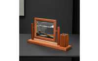 Sand Art Frame with Pen Holder Rectangular Rotating Sand Art Frame Relieving Desk Organizer for Professionals, Students, Office