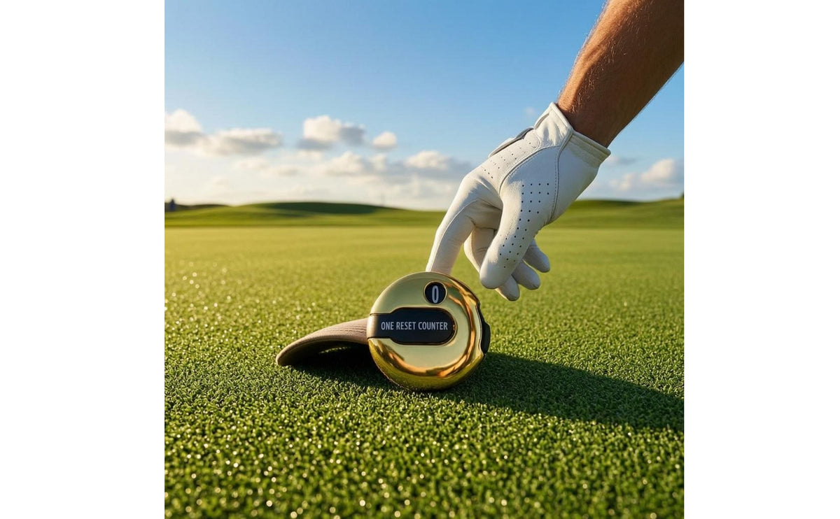 Snap-on Golf Score Counter with Single-Touch Reset and Numbered Display