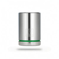 Heavy-Duty Hex Socket with Green Band Compact Socket with Knurled Grip for Workshop