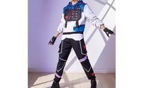 Cosplay Costume Set with Gloves Halloween Cosplay Costume with Gloves Detailed Outfit for Cosplayers, Gaming Community Members