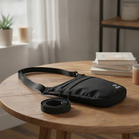 Anti-Theft Crossbody Bag with Electronic Shielding Protection Compact Crossbody Travel Purse Hands-Liberated Passport Pouch Lightweight for Travelers, Minimalists, Commuters, Sightseeing, Daily Commute