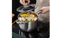 Stainless Steel Japanese-Style Fryer Easy to Spotless Deep Fryer Pot