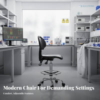 Anti-Static Laboratoryoratory Chair Cleanroom Compatible Wheeled High-Stool With