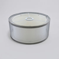 Table Lamp Shade with Double Layer Textile for Bedroom Lighting, Detachable Lampshade for Easy Assembly and Storage, Linen Ceiling