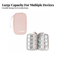 Large Capacity U-Guard Storage Case Compact Portable Bank Security Key Bag Soft Inner Lining for Business Owners, Office Workers, Travel