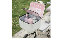 Bike Basket Rain Cover Waterproof Basket Cover with Zipper Rainproof for Cyclists, Commuters, Rainy Days, Daily Commute