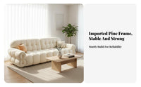 Straight-Line cushioned Sofa Small Space space-saving Couch Minimalist Aesthetic Household Furniture for Homeowners, partners, Living Room, Lounge Area, Office