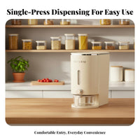 Rice Dispenser Airtight Closure Ed Rice Storage Bin Push Button Grain Dispenser Moisture-Closure Ed Countertop Grain Bin