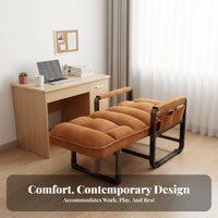 Armless Cross-Legged Computer Chair sturdy Duty Rolling Desk Seat Ergonomic spinerest Seating Furniture for Students, e-sports participants, Meditation Corner, Bedroom