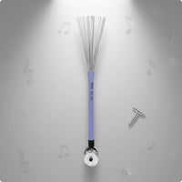 Sturdy Drum Brush with Bells Portable Wire Drum Brush Compact Design for Drummers, Studio, Live Performance, Rehearsal Room