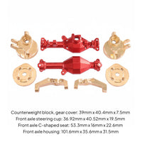 Steering Joint C-Axle Assembly Set High Performance Front Gearbox Axle Assembly Heavy Duty RC Car Hub Carrier Carrier for Hobbyists