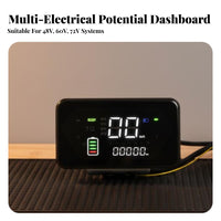 Electric Tricycle Dashboard 48V/60V/72V Compatible Digital Screen Battery Display Gauge Wide Compatibility Digital Instrument Cluster Assembly
