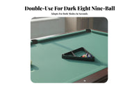 Internal Support Internal Supports 2-1/4 Inch Billiard Ball Rack Plastic 2-in-1 Billiard Rack Black Pool Table Ball Holder Molded