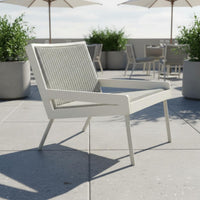 Sun-Resistant PE Rattan Sectional Couch Protected Aluminum Rattan Sofa Quick Dry Patio Conversation Set Breathable Weave for Hotel, Restaurant