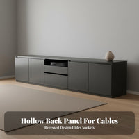 TV Cabinet Construction Minimalist Television Cabinet Cable Management Modern Low Profile TV Stand for Home Theater Enthusiasts