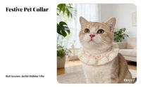Cute Design Pet Tie Collar Soft & Comfortable Adjustable Yarn Collar Skin-Friendly for Dog Owners, Holiday Dress-up, Daily Wear, Parties