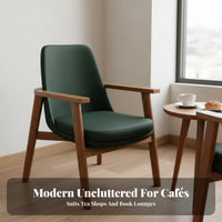Modern Design Upholstered Armchair Comfortable paddinging Commercial Seating Thick paddinged Seat Single Sofa adaptable design for Business Owners, Interior Designers, Coffee Shop, Reception Area, perusing corner, Living Room