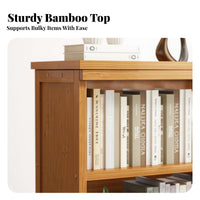 Stable Design 5-Tier Exposed Bookshelf Large Capacity 5-Tier Exposed Shelf Unit Multi-Functional Bookcase High Load-Bearing for Students, Book Lovers, Homeowners, Study Room, Bedroom, Entryway