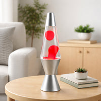 Lava Lamp Night Light - Aluminum Shade, Modern Style