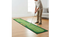 Golf Putting Mat Portable Putting Practice Carpet Non-Slip Backing Golf Training Mat for Beginners, Backyard