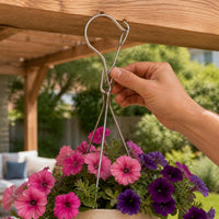 Rotating Windproof Stainless Steel S-Hook for Outdoor Hanging Baskets and Lanterns