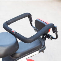 Child Seat Guard Rail with Latch Padded Cycle Safety Guard Rail Safety Fence Openable for Toddlers, Family Commutes
