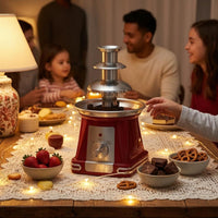 Electric Chocolate Fondue Fountain Machine Compact Party Appliance Detachable