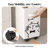 Multi-Tier Wheeled Rack beneath-desk Design Household Storage Mobile with casters