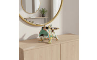 Dog Figurine Storage Tray Modern Type Dog Statue Key Holder Multipurpose Canine Storage Tray for Living Room, Office Desk