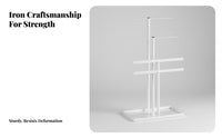 Crossbar Jewelry Tree Sturdy Construction Crossbar Jewelry Stand Necklace and Earring Holder Simple Assembly for Bedroom
